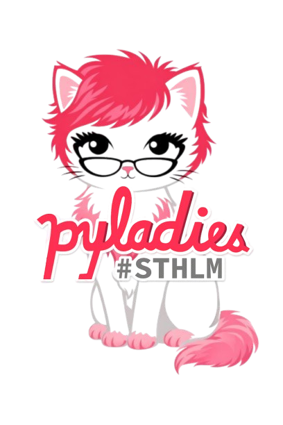 PyLadies Stockholm kitty logo.